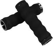 WESIEVYA 2Pcs Non Skid Rubber Bike Handlebar Grips Covers Shockproof Design for Mountain Bicycles Lightweight and Comfortable Enhanced Traction with Lock Ring