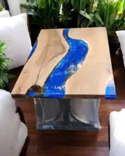 48"x30" Ocean Wave Conference Office Table Console Bar Furniture Hallway Decors