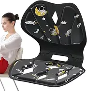 Posture Corrector Chair - Back Support Seat, Support Posture Chair | Lumbar Corrector Support Chair, Foldable Posture Corrector Seat, Supportive Posture Corrector Chair, Waist Support Cushion for Home