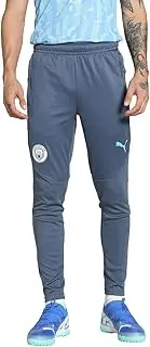 [PUMA] 777555 Men's Soccer European Club Team Long Pants, Jersey, MCFC, Training Pants, 24 Fall/Winter Colors Ink Blue/Magic Blue (12), M