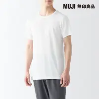 在飛比找momo購物網優惠-【MUJI 無印良品】男涼爽柔滑圓領短袖T恤(共5色)