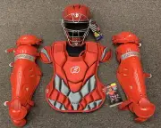 Force 3 Pro Gear Adult 16+ Baseball Catchers Gear Set Force3 - Red