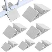 Dog Gate Indoor Support - Triangular Stabilizers, Versatile Fence Feet | 6 Pack Adhesive Base Support for Pet Divider, Wood Gate Enhancer, Secure Indoor Barrier, Anti-Tip Accessories