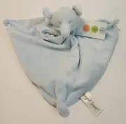 Angel Dear Blue Elephant Lovey Lovie Baby Security Blanket Plush Knotted NEW!
