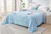 LINENOVA Summer Cooling Comforter Blanket Ice Quilt (Ice Blue)