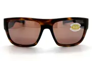 Costa Del Mar Sampan Sunglasses Matte Tortoise/Copper Silver Mirror 580Plastic