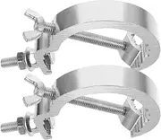 BESTonZON Aluminium Stage Lighting Clamps Set of 2 Metal Truss Light Hooks for Spotlight Mounting Truss Clamps
