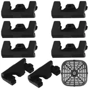 For Instant 6QT Air Fryer Replacement Grill Tray Protector Feet Mesh Tray Prevents Tray and Basket Damage Black