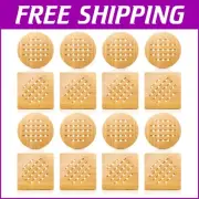 Stylish Bamboo Trivet Hot Pads Mat Set of 16 for Safe Dining Experiences