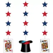 Magic Party Magician Illusion Trick Birthday Party Decoration Hanging Cutouts