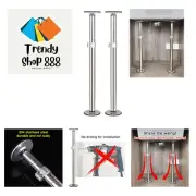 ST-2 Undermount Sink Brackets Stainless Steel Adjustable Support Sink Legs In...