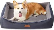 Orthopedic Dog Beds for Large Dogs, Durable Egg Crate Foam Sofa Dog Bed wit Washable Removable Cover,Waterproof Lining and Nonskid Bottom(31"x25"x7")