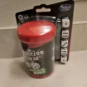 Yahtzee to Go Travel Dice Game Hasbro Gaming Shake & Score 8 +