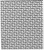 Sabrina Art Deco Stencil Grid Black (807), Standard, Single