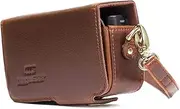 MegaGear Sony Cyber-Shot DSC-RX100 VI, RX100 VI, RX100 IV, RX100 III, RX100 II Camera Case with Strap, Dark Brown (MG1053)