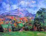 Cezanne Art Mural Ceramic Backsplash Bath Tile #122