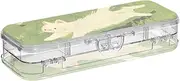 Yoogain Cartoon Cute White Kitten Plastic Pencil Box Clear Double Deck Large Pens Case For Stationery With Snap Lid