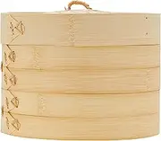 Davis & Waddell D4350 Asia One 2 Tier Bamboo Steamer, Natural