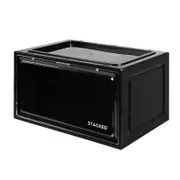 Stacked Shoe Storage Box Sneaker Display Black