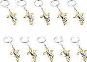[Generic] 10pc Elegant Catholic Pendant Stylish Metal Charm for Necklace Keychain Phone Bags Blessing Symbol