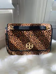 NWT AUTH Tory Burch Willa Leopard Small Shoulder Bag $628