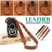 Genuine Leather Camera Shoulder Neck Strap Adjustable,for Rollei Rolleiflex TLR.