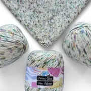KnitPal Painted Wool Yarn for Knitting 30% Wool and 70% Acrylic - Acrylic Woo...