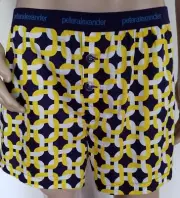 PETER ALEXANDER PJS SALE Mens Navy Yellow Boxer Shorts Size XXL BNWT Cotton PJ