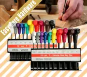 10 pcs 20 pcs T Handle Hex Key Set Metric SAE Imperial Wrench Allan Keys RAINBOW