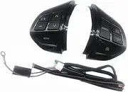 Pexorin Car Cruise Control Button, for Mitsubishi, for LANCER, for OUTLANDER, for ASX 2007-2012 Car Multifunction Steering Wheel Button Cruise Control Switch Car Steering Wheel Switch Kit(BLACK color1