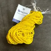 One Hank 11/0 OPAQUE YELLOW Preciosa Czech Glass Seed Beads