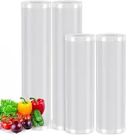 4 Pack Vacuum Sealer Bags-11"x20'(2 Rolls) and 8"x20'(2 Rolls),Homagical Custom Length Thickened Vacuum Sealer Bags, Heavy Duty Food Savers for Airtight Food Storage and Sous Vide Cooking