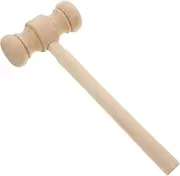 COMNESTBI Judge Gavel for Solid Wood Hammer for Halloween Cosplay Role Play Safe Sturdy Mini Mallet for Cake Egg Smash for Costume Props Family Bonding Activities