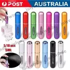 5/10Pcs Refillable Travel Portable Perfume Atomizer Bottle Spray Pump Case 5ml