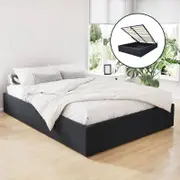 Leather Bed Frame Base TOKI Queen