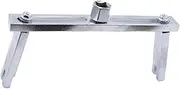 Fuel Pump Lid Tank Universal Cover Remove Spanner Adjustable Wrench Tool Fuel Pump Lock Ring Tool for Removing Fuel Tank Lid(Straight Foot)