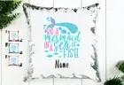 Personalised Mermaid Magic Sequin Pillow Cover with name(s)