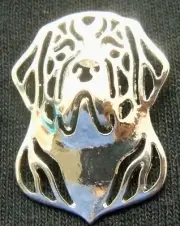 SAINT ST BERNARD Dog PIN Silver tone ~ Dog Lover