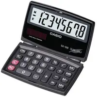 在飛比找PChome24h購物優惠-【CASIO】國家考試用摺疊攜帶型8位數計算機-(SX-10