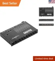 7 Band Car Audio Equalizer Pre-Amp with Aux Input & High Voltage RCA Outputs