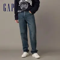 在飛比找momo購物網優惠-【GAP】男裝 直筒牛仔褲-深藍色(840905)