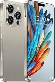Huness I16 ProMAX Smartphone Unlocked Cell Phone,6.99" HD Screen Unlocked Phone,8+256GB Android 13 with 128GB Memory Card,Face ID/Dual SIM/5G/Fingerprint Button Unlock/Photos/GPS (Grey)
