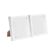 Nicola Spring 3D Box Photo Frames - 8" x 8" - White - Pack of 2
