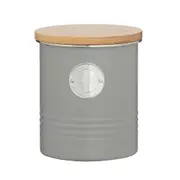 Typhoon Metal Canister 1 Litre - Grey Coffee