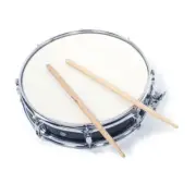 US 13" x3.5"Snare Drum Poplar Wood & Metal Shell With Drumsticks &Key &Strap Set