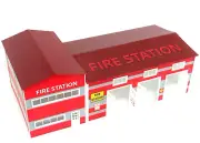 Fire department 1:43 scale Diorama model kit Fire station building Size 1/43