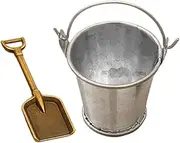 Small Garden Decor, Doll House Tool Set, Realistic Bucket Ornament, Handcrafted Miniature Accessory for School Desk, Offices Shelf, Home Decoration, Craft Displays, 1.57 Inches