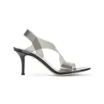 [Gianvito Rossi] Gianvito Rossi-Black Pvc Metropolis Sandals-Donna 36 IT