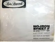 VTG Lady Pepperell Full Size Flat no-Iron Sheet. White