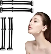 Facelift Bands with Clips - ElasticFace Stretching Strap | Invisible Adjustable Eyelids Lift Hair Band for Women | Breathable, Elastic Face Stretching Strap with Clips, Face Slimming Bands